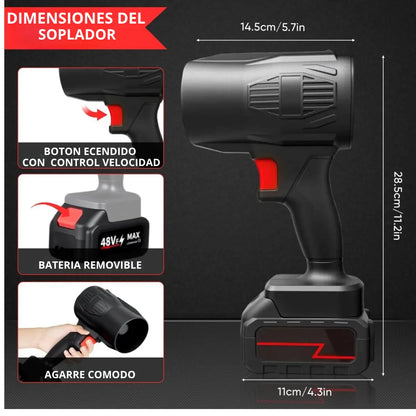 SOPLADOR INALAMBRICO TURBO POTENTE