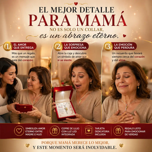 Collar Abrazo Eterno — El regalo que mamá recordará para siempre 💖.