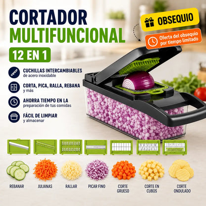 El pelador eléctrico que transforma tu cocina-Recibe en OBSEQUIO el Cortador Multifuncional 12 en 1 para preparar tus ingredientes en minutos y sin esfuerzo.