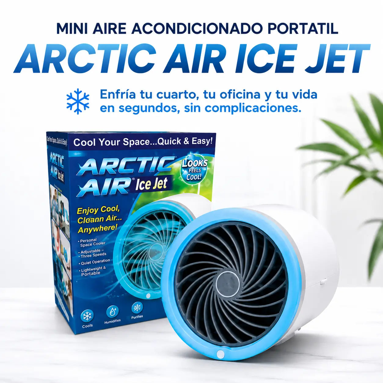 Mini Aire Acondicionado portátil AIRTIC JET PRO: Duerme, Trabaja y Vive en Fresco❄️