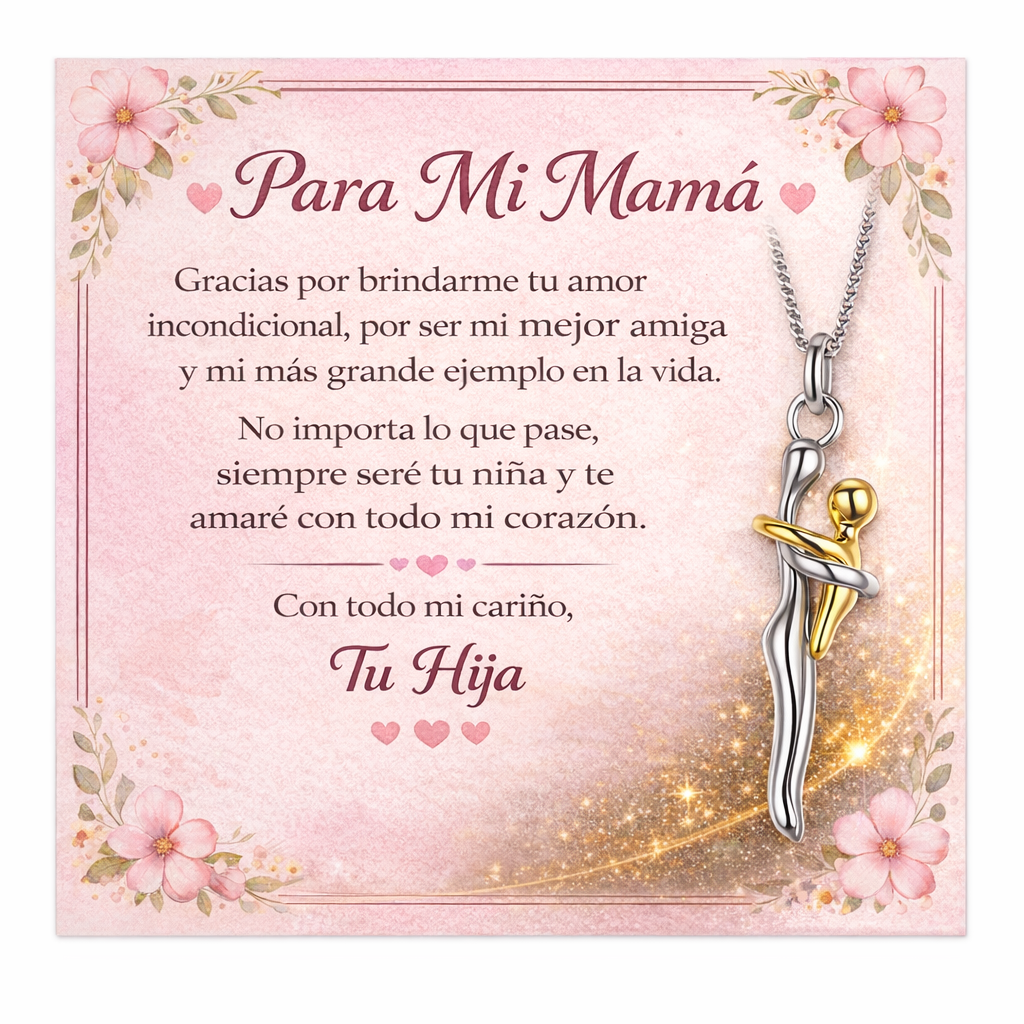 Collar Abrazo Eterno — El regalo que mamá recordará para siempre 💖.